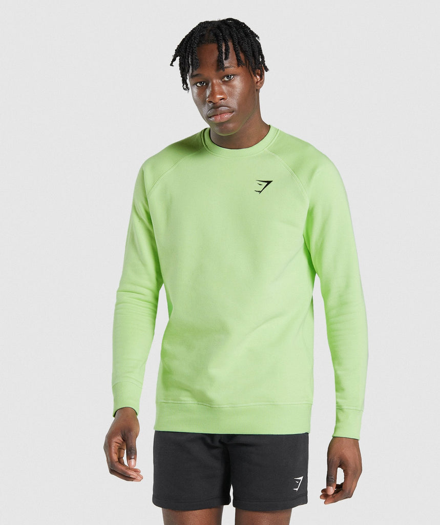 Gymshark Crest Sweatshirt Green Gymshark