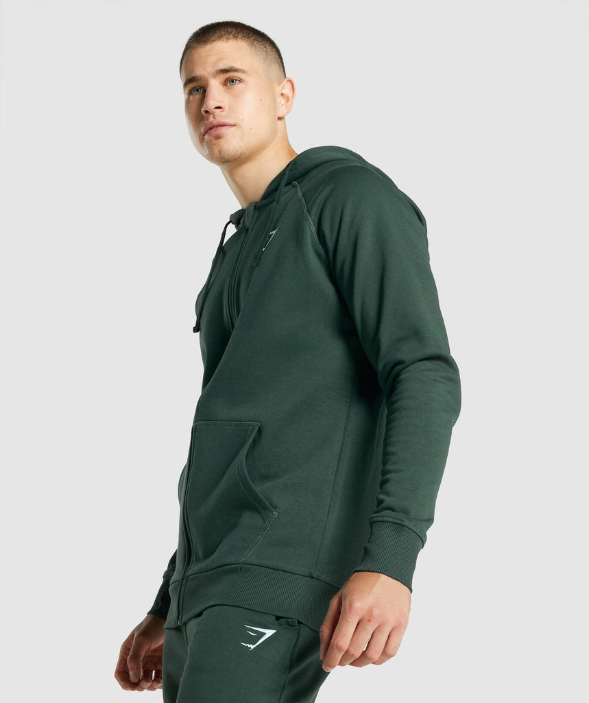 Gymshark crest zip up hoodie Clearance