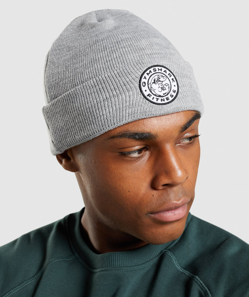Gymshark New Era Legacy Cuff Knit Grey Gymshark