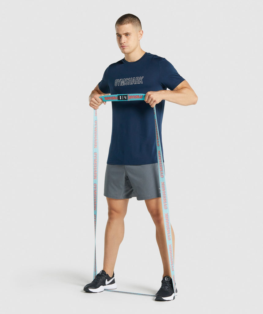 Gymshark Long Medium Resistance Band Turquoise Gymshark