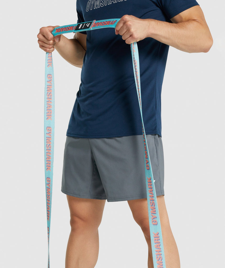 Gymshark Long Medium Resistance Band Turquoise Gymshark