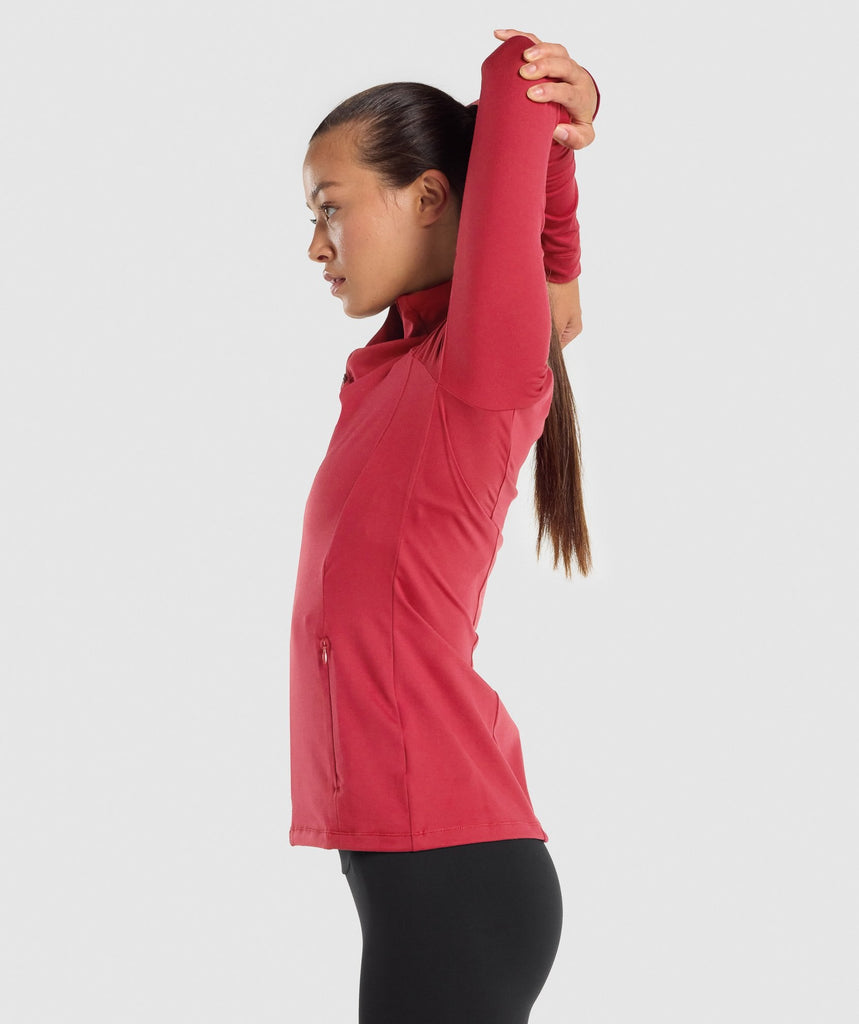 Gymshark Training Zip Up Burgundy Gymshark