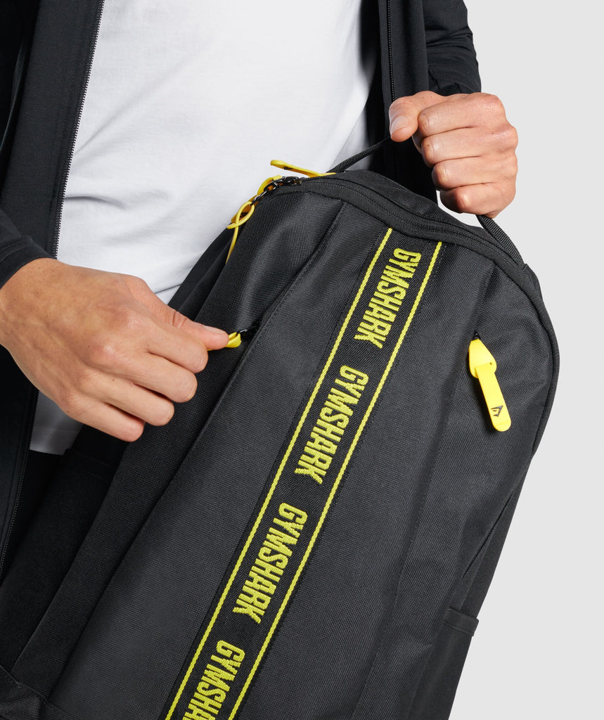 Gymshark Taped Logo Backpack Yellow Gymshark