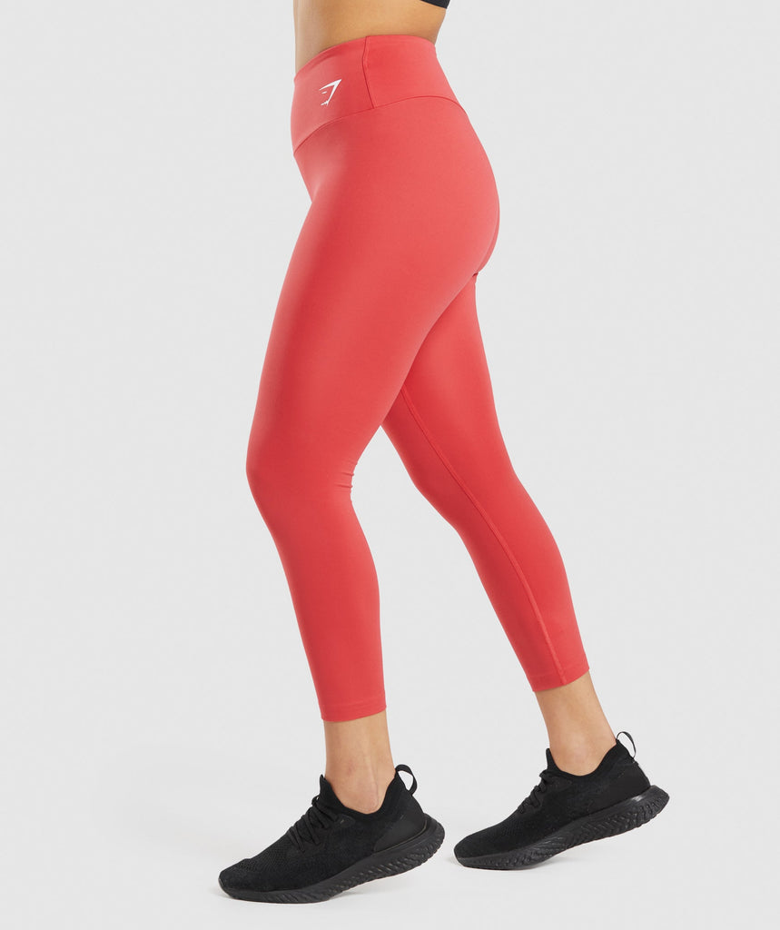 Gymshark Training 7/8 Leggings Ruby Red Gymshark