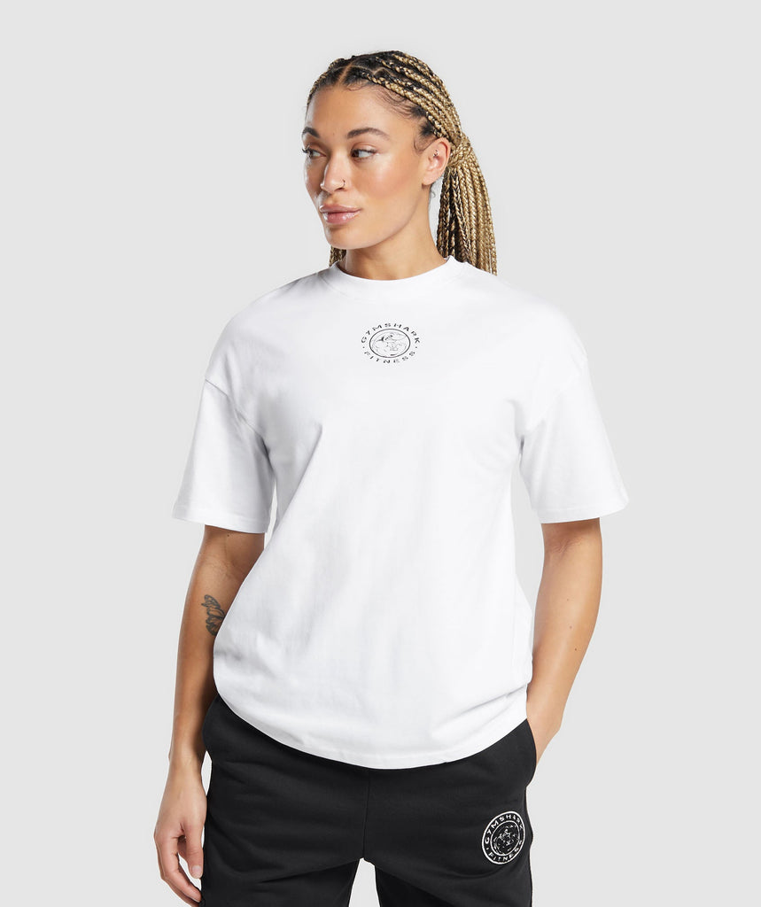 Gymshark Legacy Oversized T-Shirt - White 1
