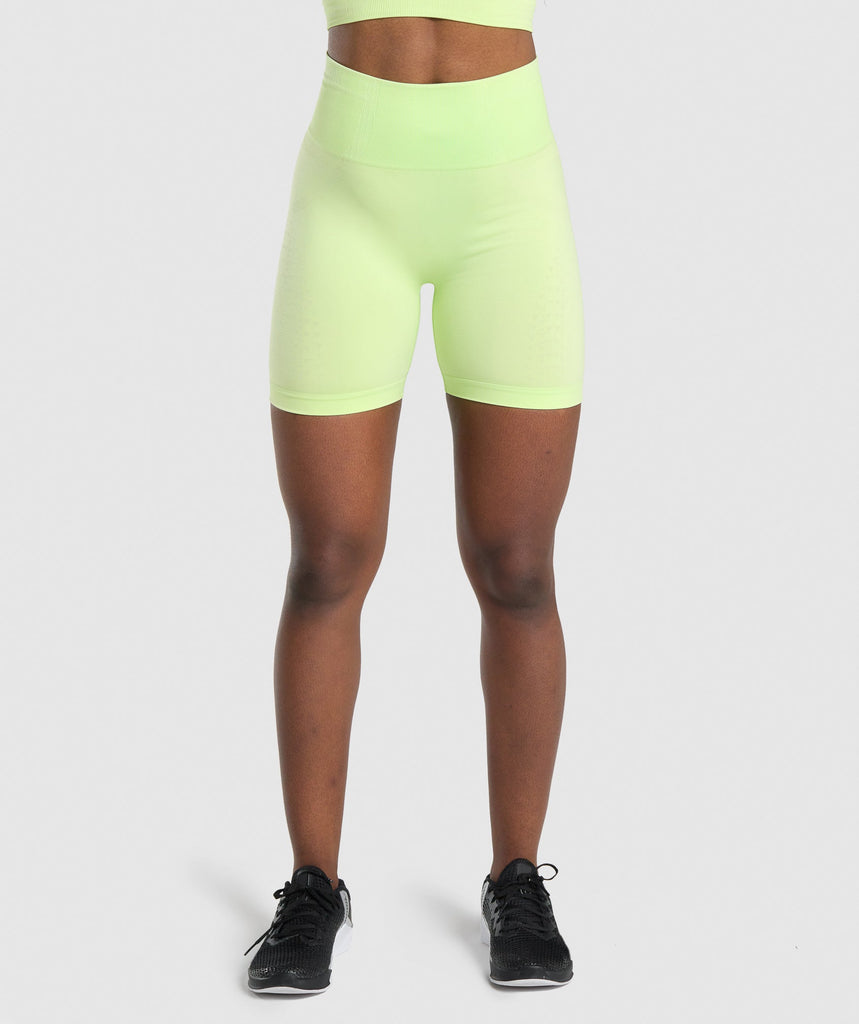 Gymshark Apex Seamless Shorts - Green/Light Green | Gymshark