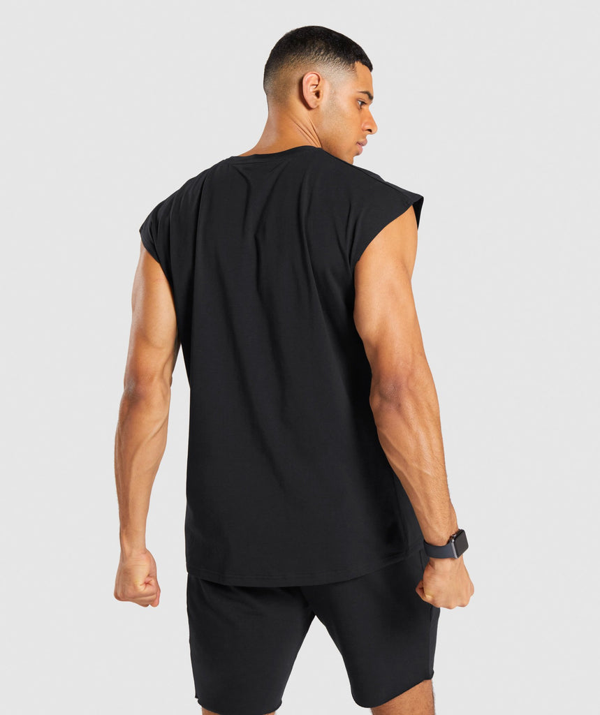 Gymshark Critical Cut Off Sleeveless Tee - Black | Gymshark