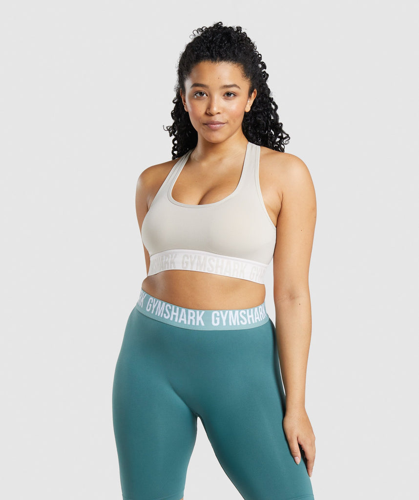 Gymshark Fit Seamless Sports Bra Grey Gymshark