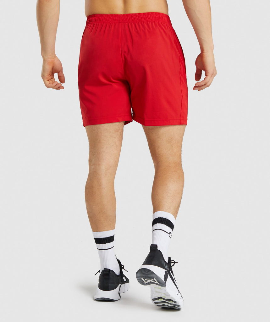 Gymshark Graphic Sport Shorts - Red | Gymshark